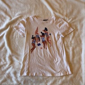 JCrew Cream T-Shirt Size XS